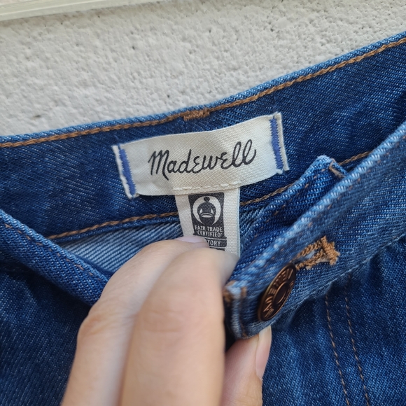 Madewell | Baggy Straight Jeans in Dark Worn Indigo Wash NEW Size 32 Style NH643 - Picture 3 of 13